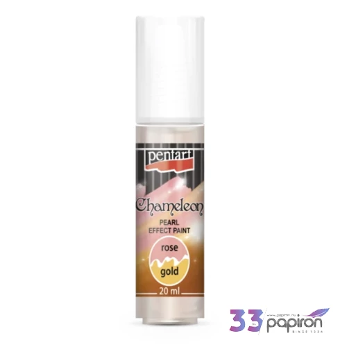Akrilfesték gyöngyház 20ml Pentart Chameleon rózsa-arany 7185