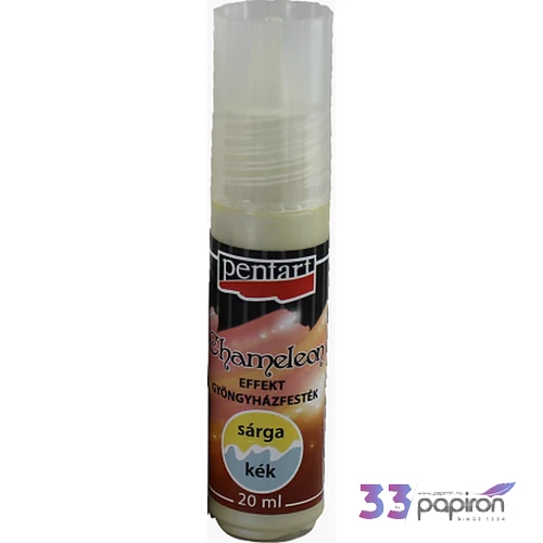 Akrilfesték gyöngyház 20ml Pentart Chameleon sárga-kék