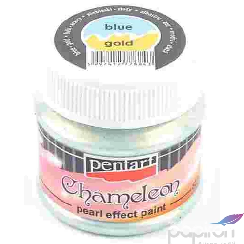 Akrilfesték gyöngyház 50ml Pentart Chameleon kék-arany 7684