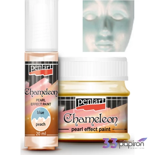 Akrilfesték gyöngyház 50ml Pentart Chameleon kék-barack