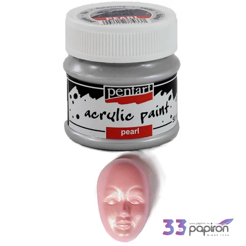 Akrilfesték gyöngyház 50ml Pentart rózsaszín 7434