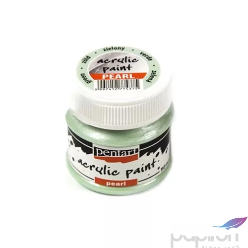 Akrilfesték gyöngyház 50ml Pentart zöld 7437