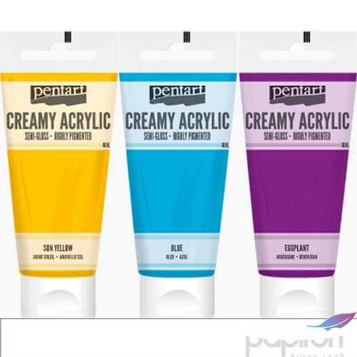 Akrilfesték krémes fehér 200ml selyemfényű, fehér