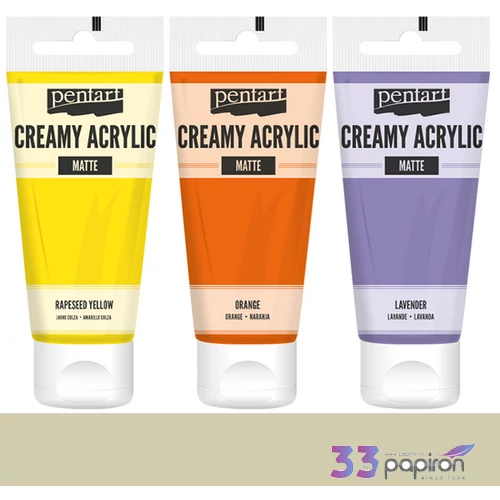 Akrilfesték krémes Pentart matt 60ml elefántcsont