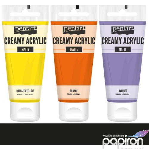 Akrilfesték krémes Pentart matt 60ml fekete 