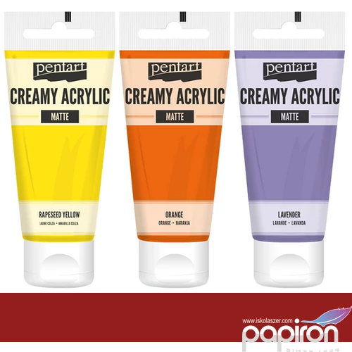 Akrilfesték krémes Pentart matt 60ml rúzspiros
