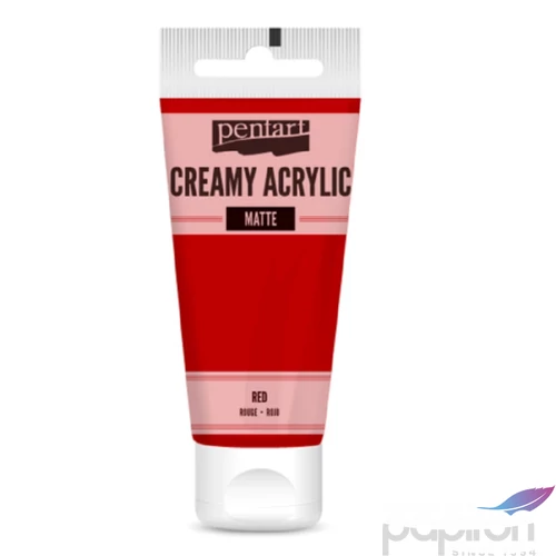 Akrilfesték krémes Pentart matt 60ml piros