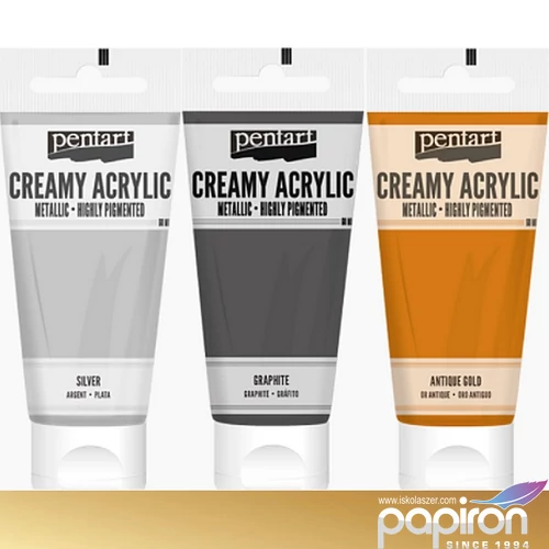 Akrilfesték krémes Pentart metál 200ml arany Pentart-39021