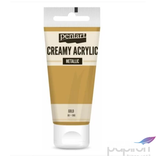 Akrilfesték krémes Pentart metál 60ml arany