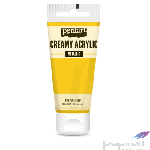 Akrilfesték krémes Pentart metál 60ml barokk arany