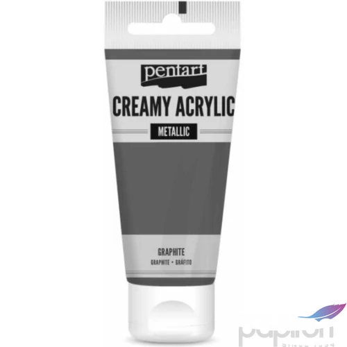 Akrilfesték krémes Pentart metál 60ml grafit