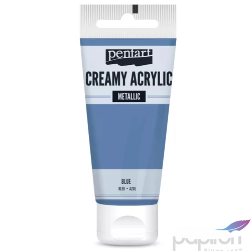 Akrilfesték krémes Pentart metál 60ml kék