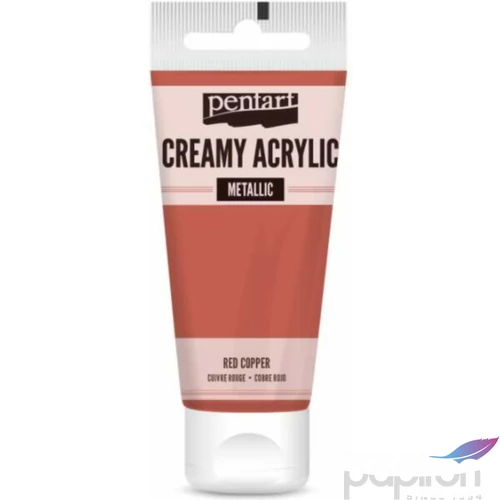 Akrilfesték krémes Pentart metál 60ml vörösréz