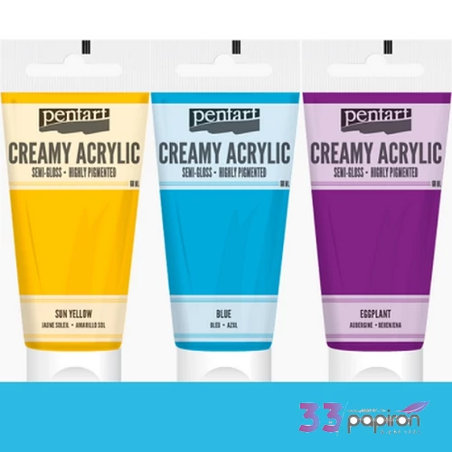 Akrilfesték krémes Pentart selyemfényű, 200ml bébikék Pentart-39007