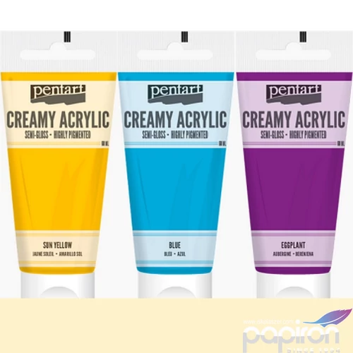 Akrilfesték krémes Pentart selyemfényű, 200ml elefántcsont Pentart-39020