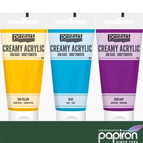 Akrilfesték krémes Pentart selyemfényű, 200ml fűzöld Pentart-39012