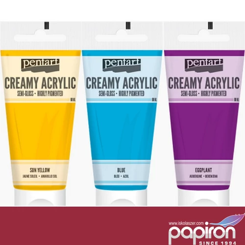 Akrilfesték krémes Pentart selyemfényű, 200ml rúzspiros Pentart-39004