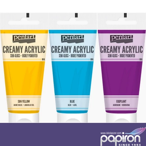 Akrilfesték krémes Pentart selyemfényű, 200ml sötétlila Pentart-39014