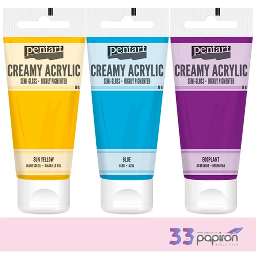 Akrilfesték krémes Pentart selyemfényű 60ml - baba rózsaszín
