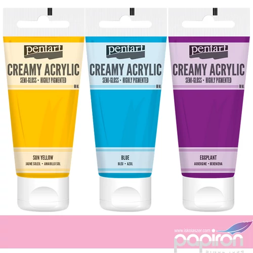 Akrilfesték krémes Pentart selyemfényű 60ml - pink 