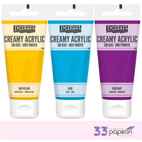 Akrilfesték krémes Pentart selyemfényű 60ml - rózsaszín