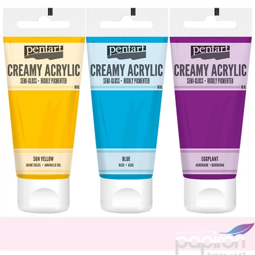 Akrilfesték krémes Pentart selyemfényű 60ml - rózsaszín