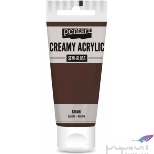 Akrilfesték krémes Pentart selyemfényű 60ml - barna