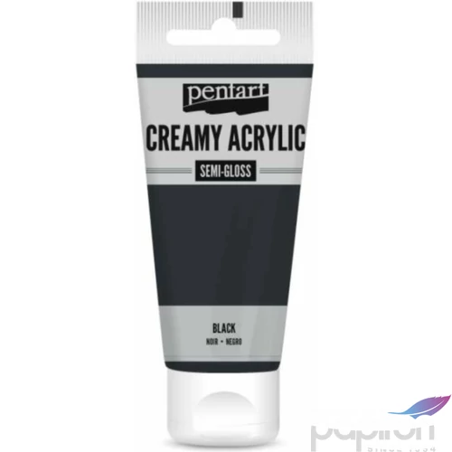 Akrilfesték krémes Pentart selyemfényű 60ml - fekete