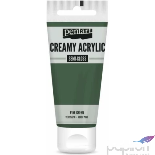 Akrilfesték krémes Pentart selyemfényű 60ml - fenyőzöld 