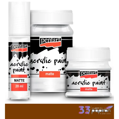 Akrilfesték matt 100ml Pentart gesztenye 3171