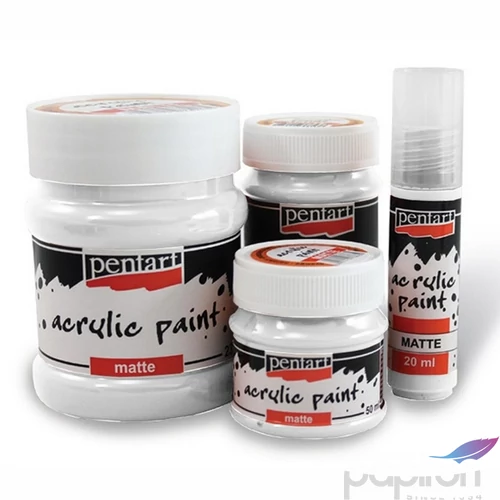 Akrilfesték matt 20ml Pentart titánfehér