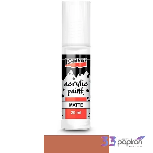 Akrilfesték matt 20ml Pentart vörösbarna agyag 6444