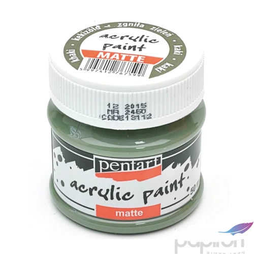 Akrilfesték matt 50ml kekizöld Pentart 6694