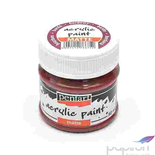 Akrilfesték matt 50ml Pentart bordó 6675