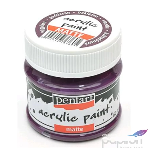 Akrilfesték matt 50ml Pentart padlizsán 6760