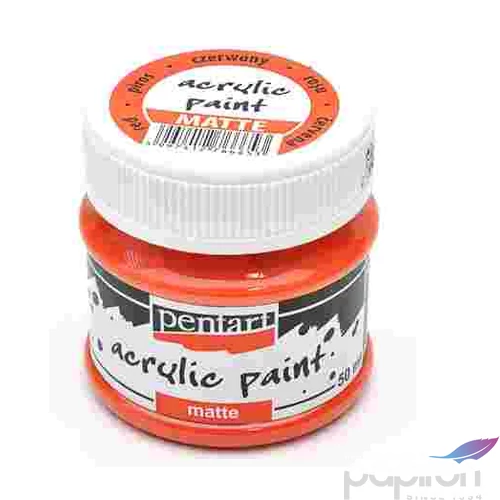 Akrilfesték matt 50ml Pentart piros 6665
