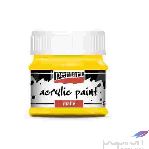 Akrilfesték matt 50ml Pentart sárga 6652