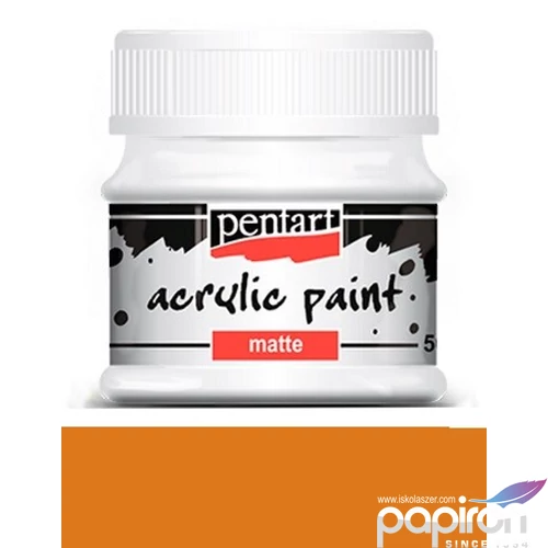 Akrilfesték matt 50ml Pentart sárgásvörös agyag