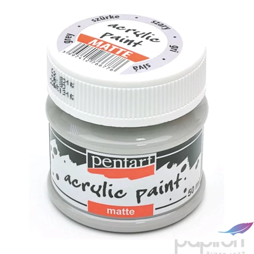 Akrilfesték matt 50ml Pentart szürke 6677