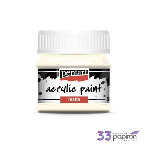 Akrilfesték matt 50ml Pentart titánfehér