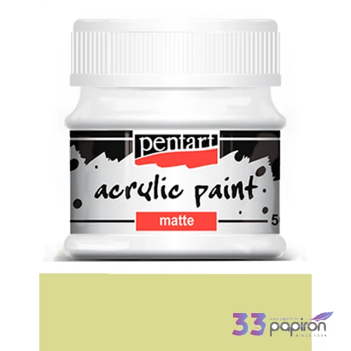 Akrilfesték matt 50ml Pentart vintage sárga 7049