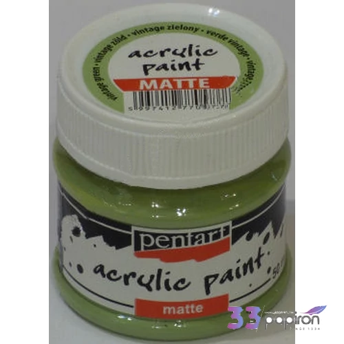 Akrilfesték matt 50ml Pentart vintage zöld