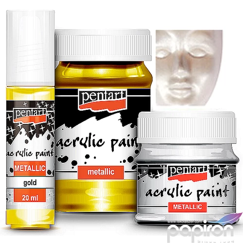 Akrilfesték metál 100ml Pentart ezüst