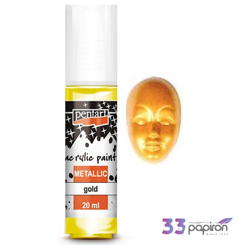 Akrilfesték metál 20ml Pentart arany 7145