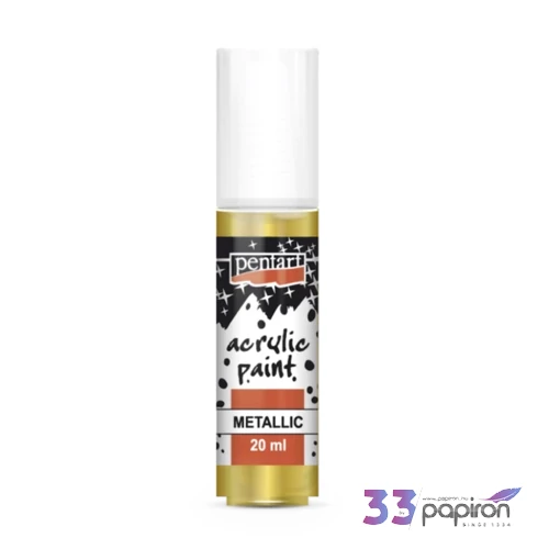Akrilfesték metál 20ml Pentart arany 7145
