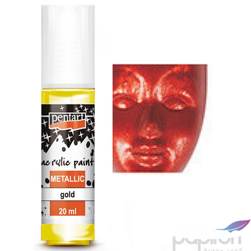 Akrilfesték metál 20ml Pentart bordó