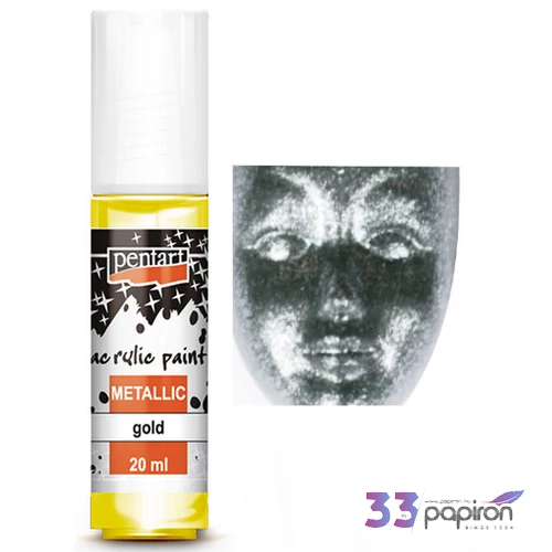 Akrilfesték metál 20ml Pentart ólom