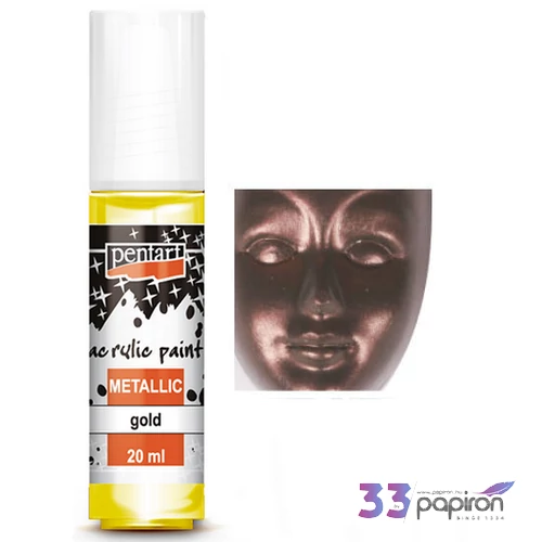 Akrilfesték metál 20ml Pentart padlizsán