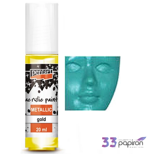 Akrilfesték metál 20ml Pentart türkiz