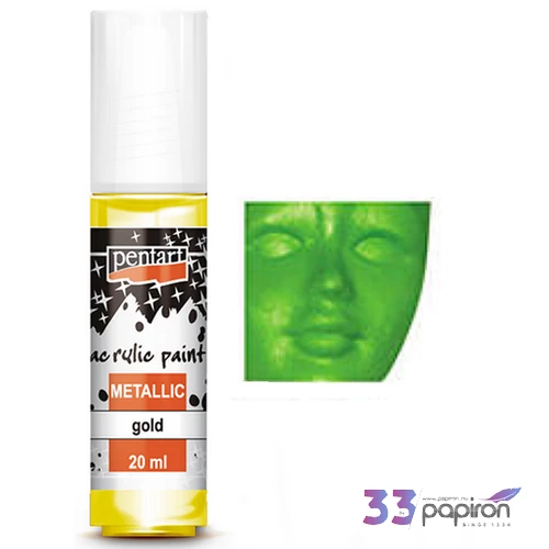 Akrilfesték metál 20ml Pentart világos zöld